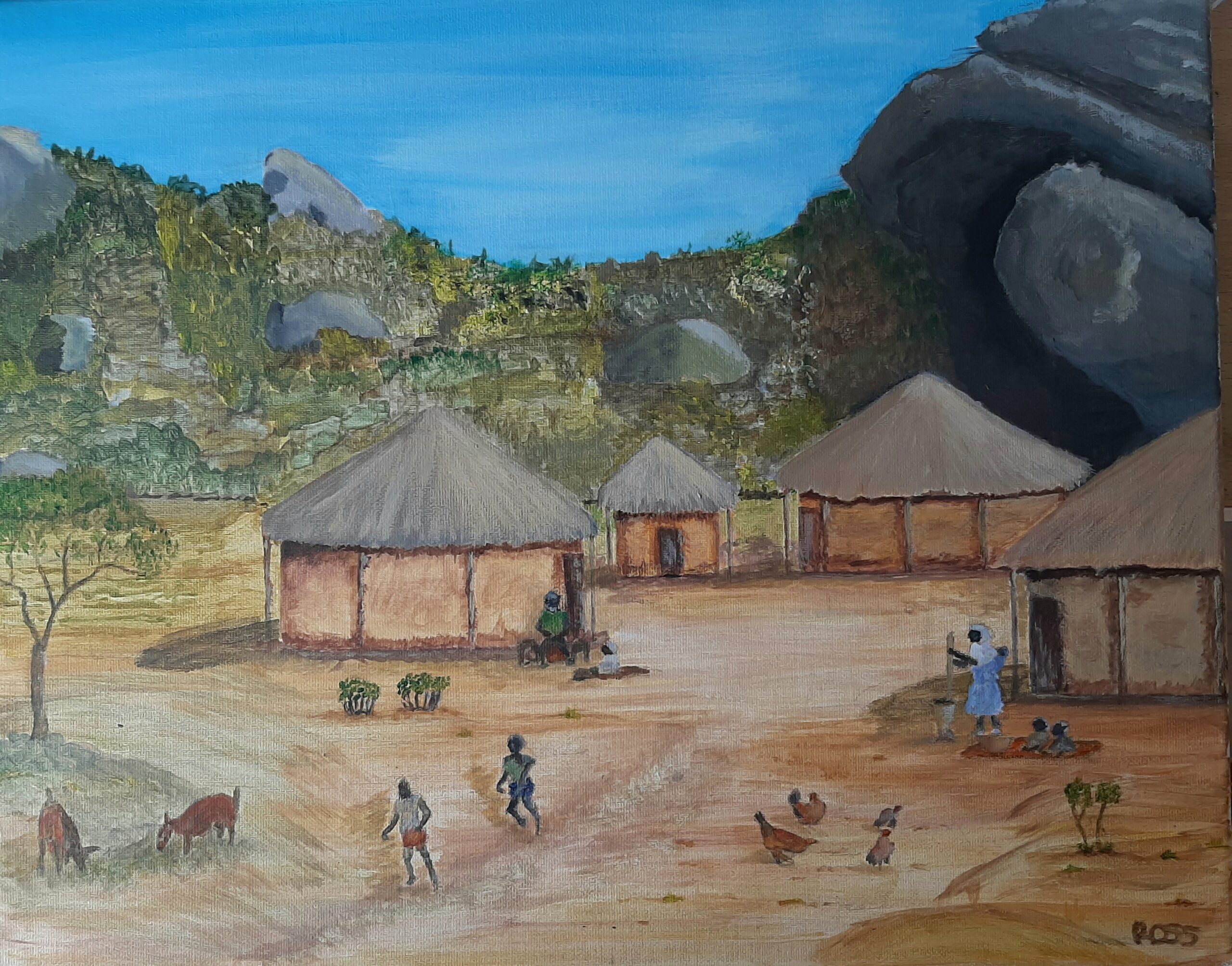 rural-village-in-eastern-zimbabwe-ross-palmer-art